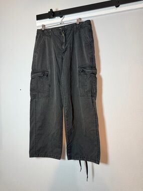 Levi's '94 Baggy Wide Leg Cargo Pants Womens 31 Faded Black Y2K Streetwear